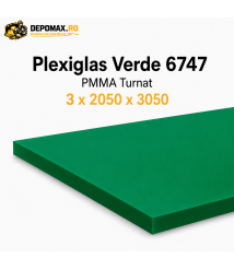 Plexiglas Verde 6747 PMMA turnat 3 x 2050 x 3050 mm